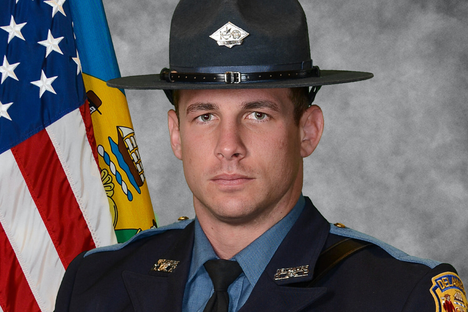 This photo provided by the Delaware State Police in December 2025 shows Cpl. Matthew Snook, a state...