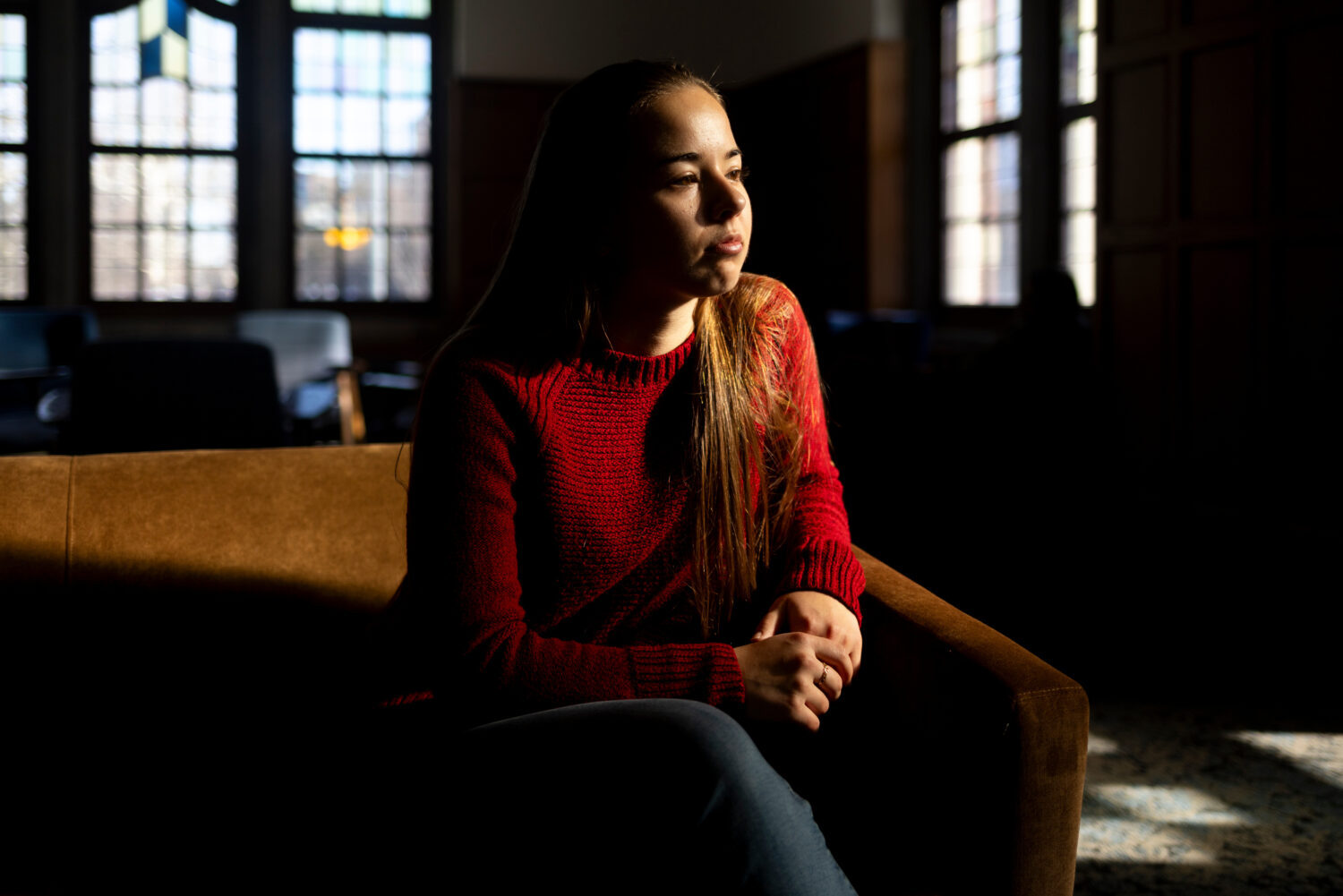 University of Michigan junior Allison Voto poses of a photo inside the Michigan Union on the Univer...