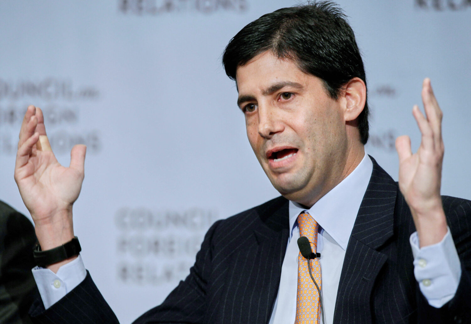 FILE - Kevin Warsh, visiting fellow at the Hoover Institution, speaks at the Council on Foreign Rel...