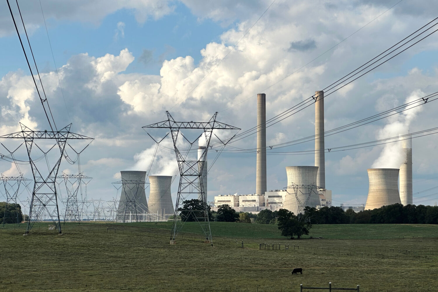 FILE - Georgia Power Co.'s Plant Bowen is shown, Oct. 18, 2025, in Euharlee, Ga. (AP Photo/Jeff Amy...