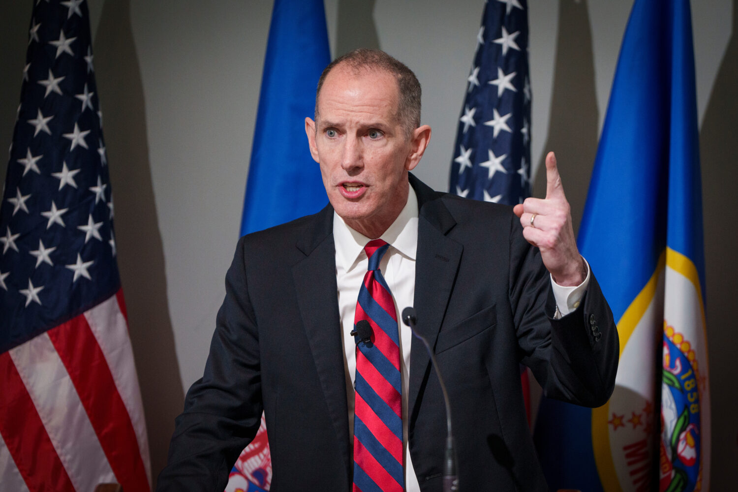 Minneapolis attorney Chris Madel speaks at his office in Minneapolis on Dec. 1, 2025. (Leila Navidi...