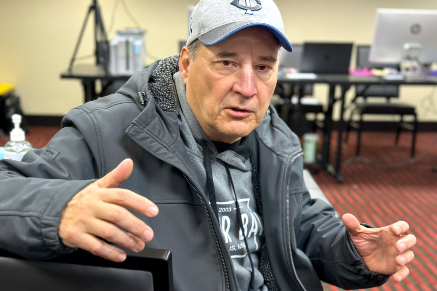 Faron Houle, a citizen of the Turtle Mountain Band of Chippewa, speaks about applying for a tribal ...