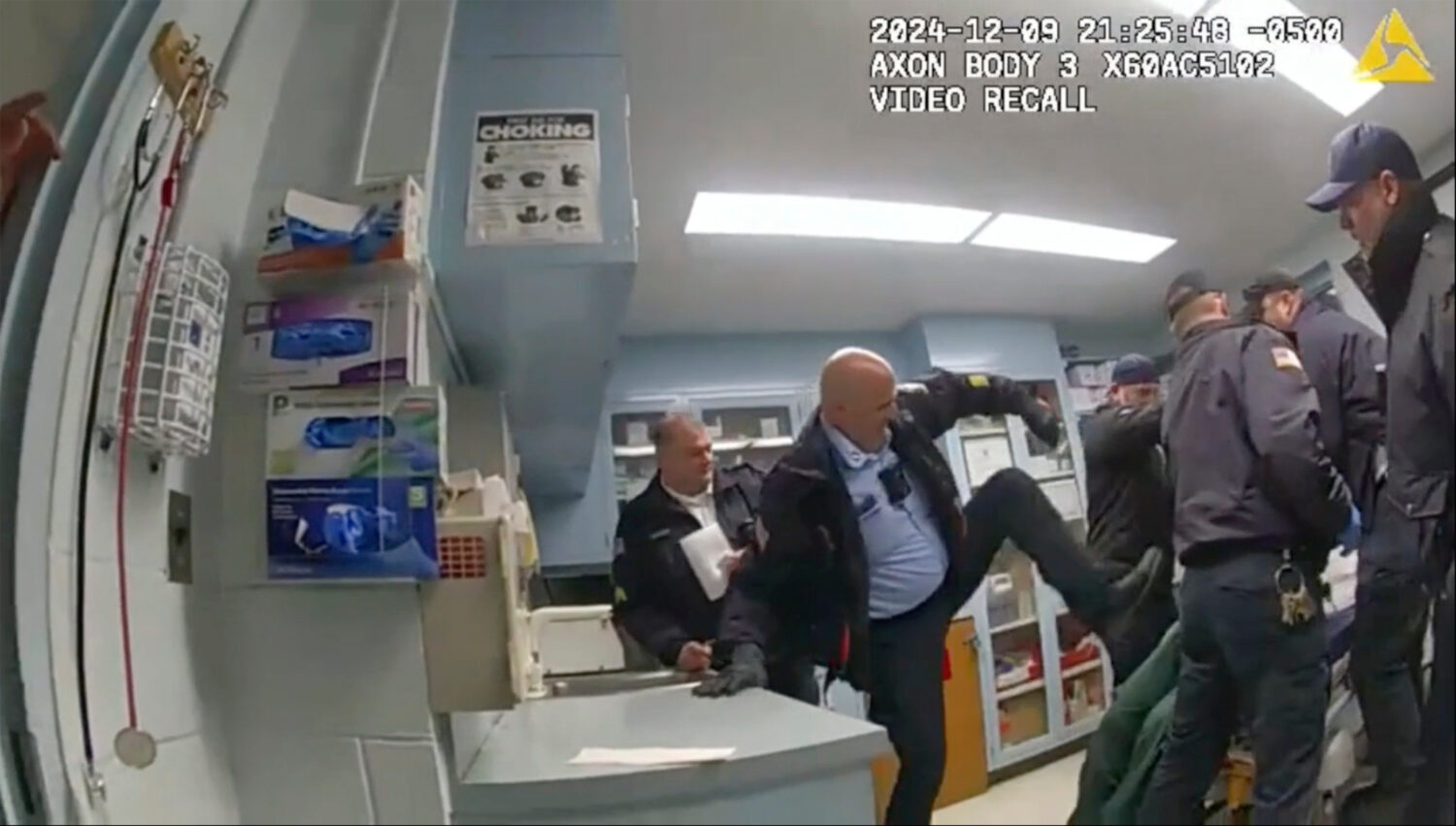 FILE - This image provided by the New York State Attorney General office shows body camera footage ...