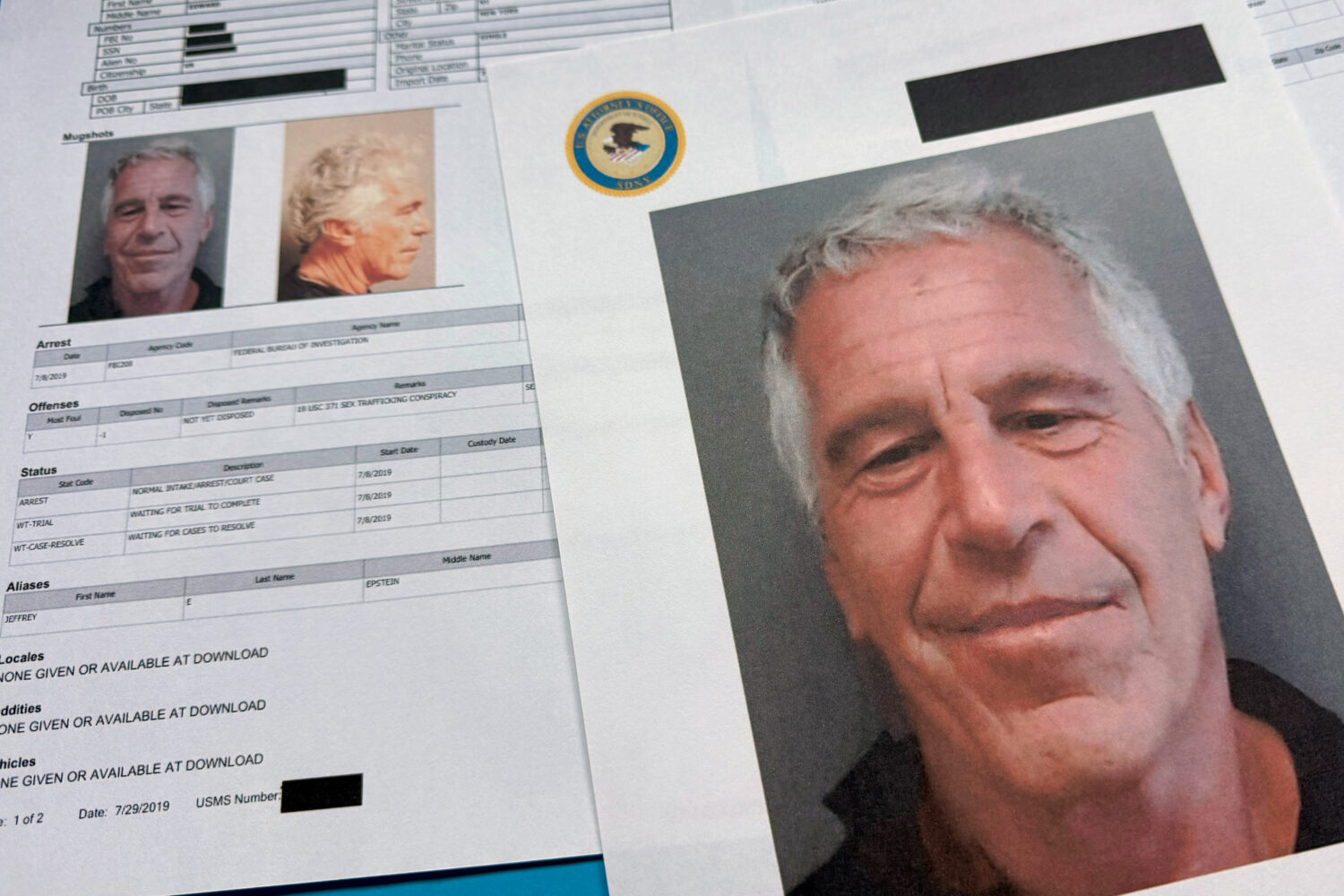 Documents that were included in the U.S. Department of Justice release of the Jeffrey Epstein files...