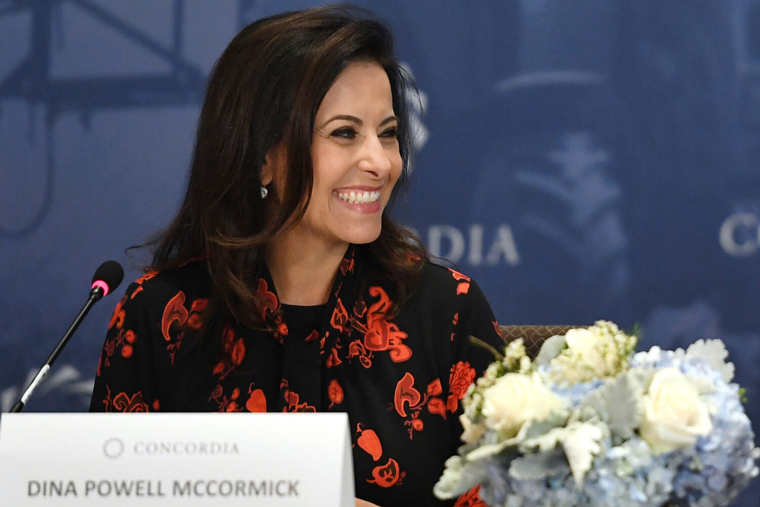 FILE Former counselor to the President of the United States Dina Powell McCormick smiles during the...