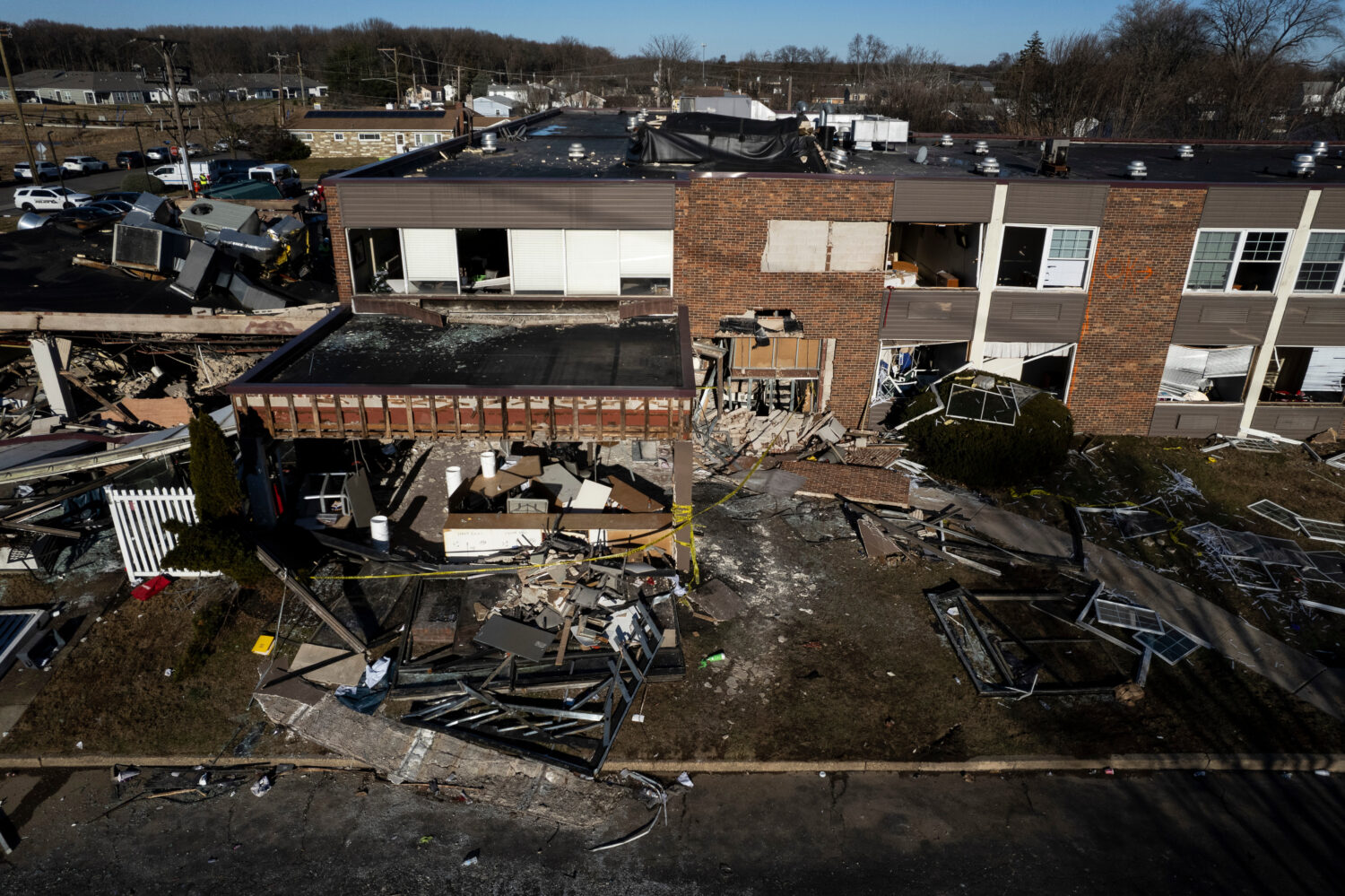 FILE - Damage from an explosion at Bristol Health & Rehab Center is seen, Dec. 24, 2025, in Bristol...