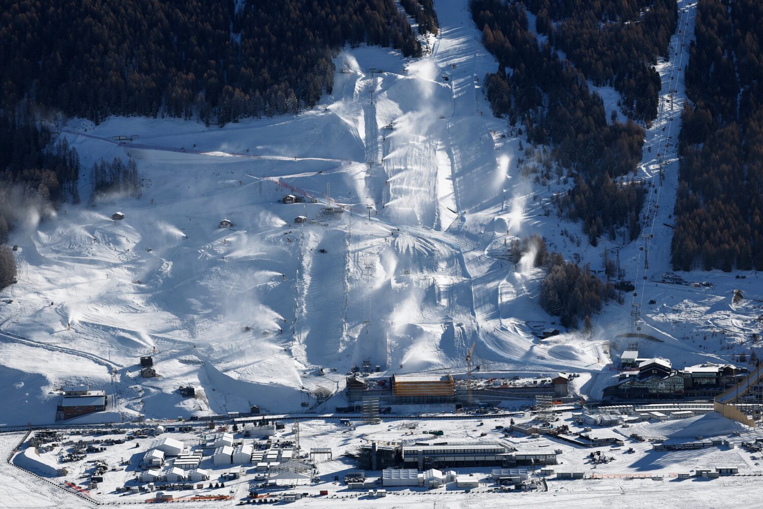 FILE - This photo shows the snowboarding and freestyle skiing events which will take place during t...
