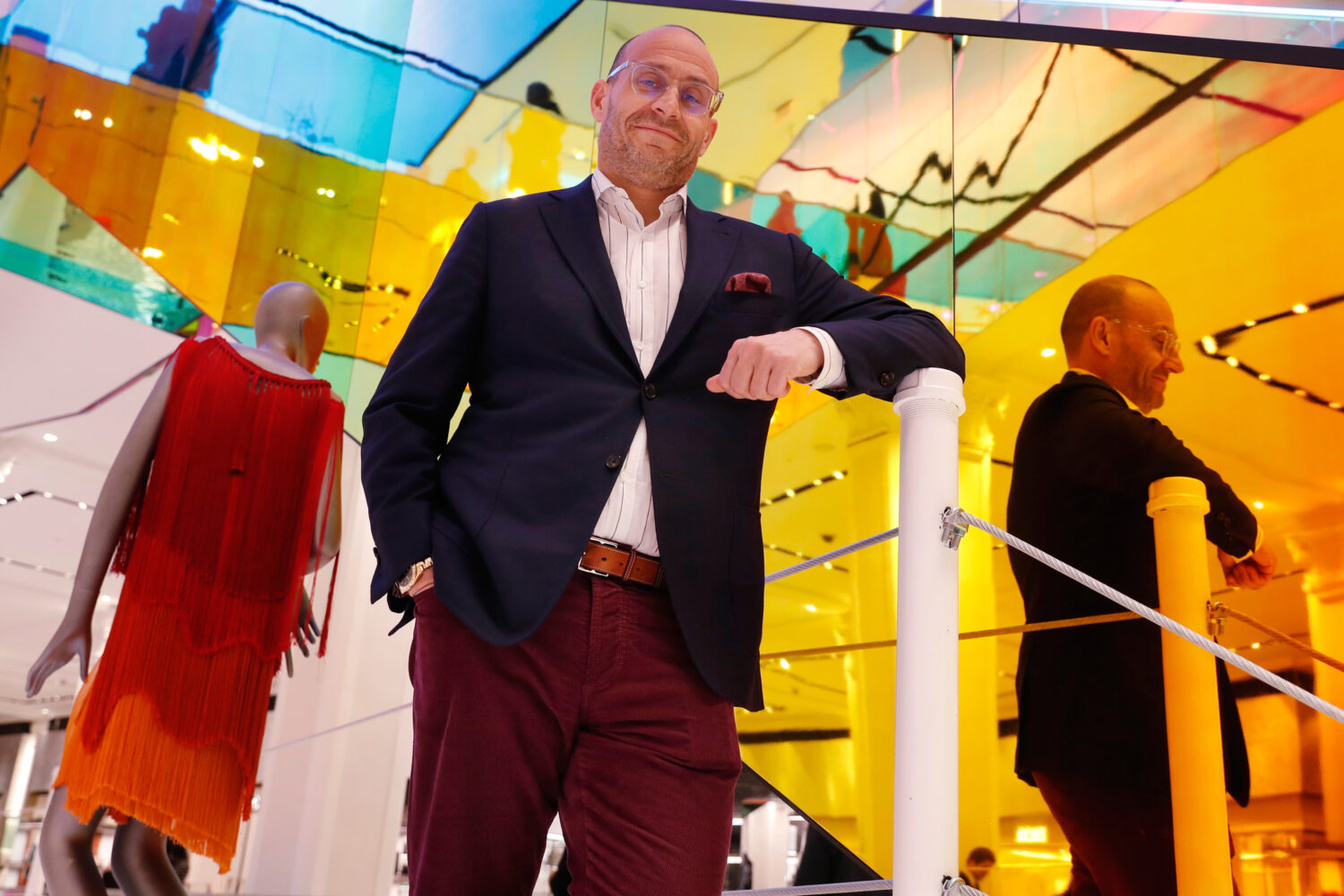 FILE - Saks Fifth Avenue President Marc Metrick poses for a portrait inside the company's flagship ...