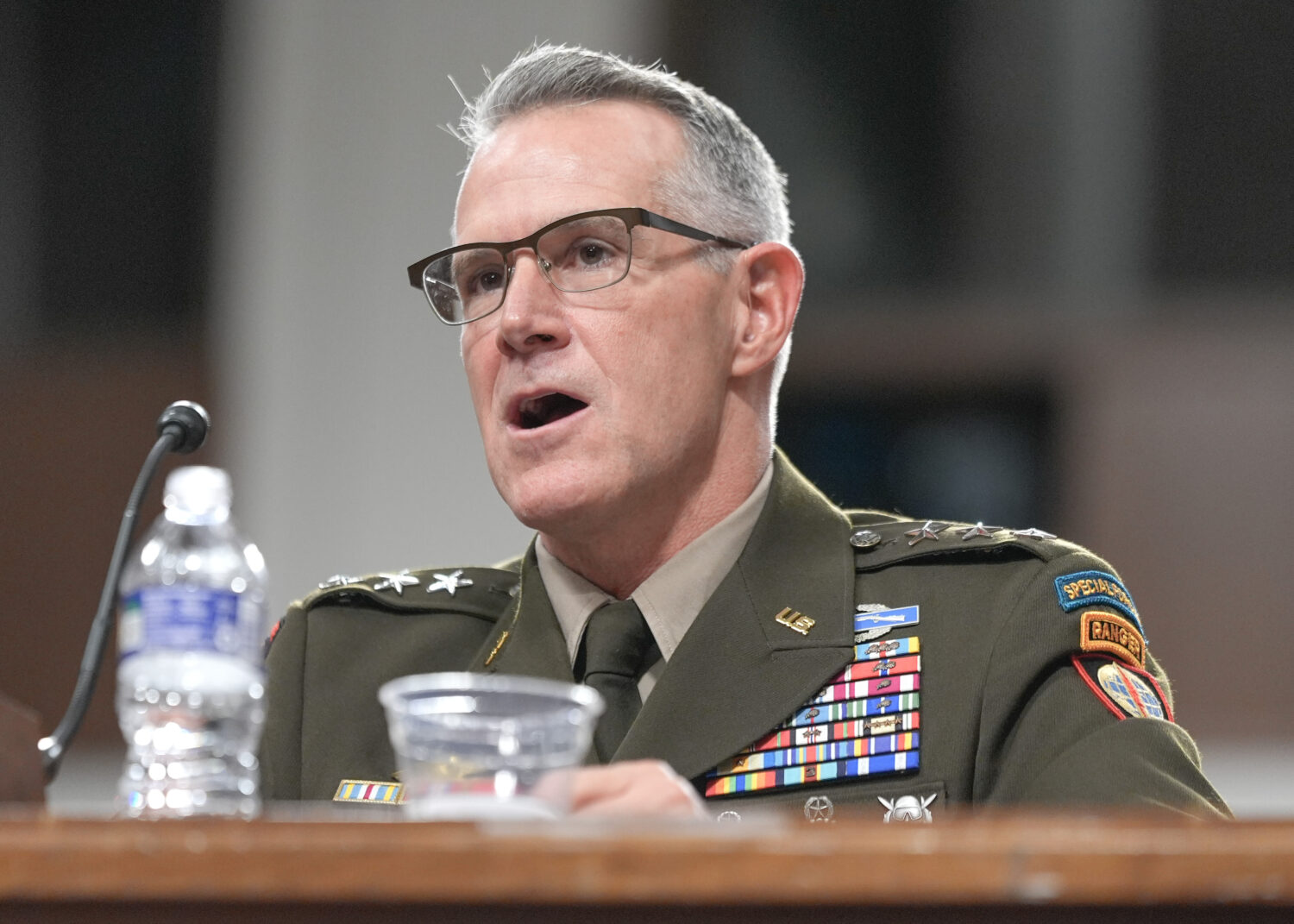 Lt. Gen. Joshua Rudd testifies during a Senate Committee on Armed Services hearing on Capitol Hill,...
