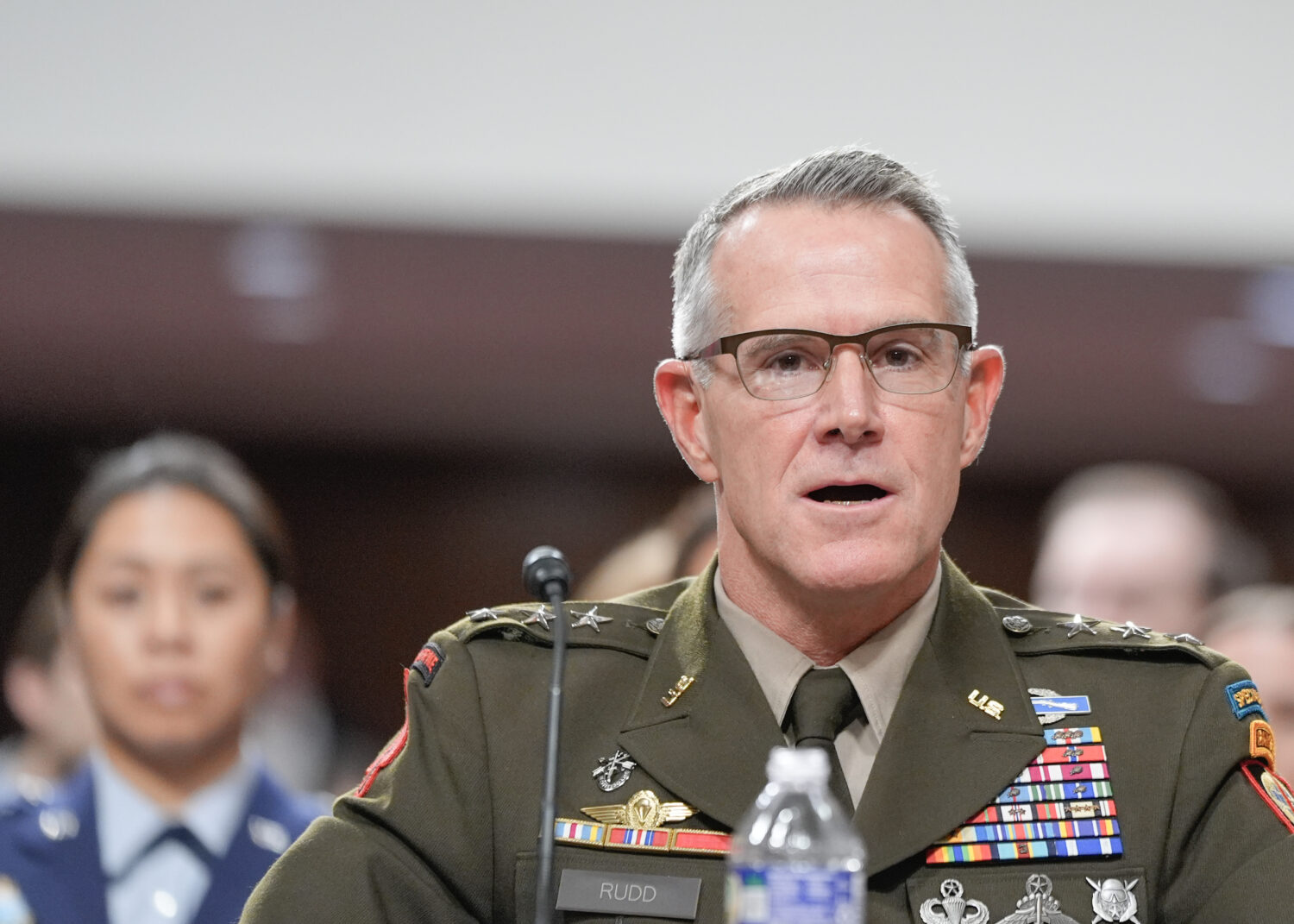 Lt. Gen. Joshua Rudd testifies during a Senate Committee on Armed Services hearing on Capitol Hill,...