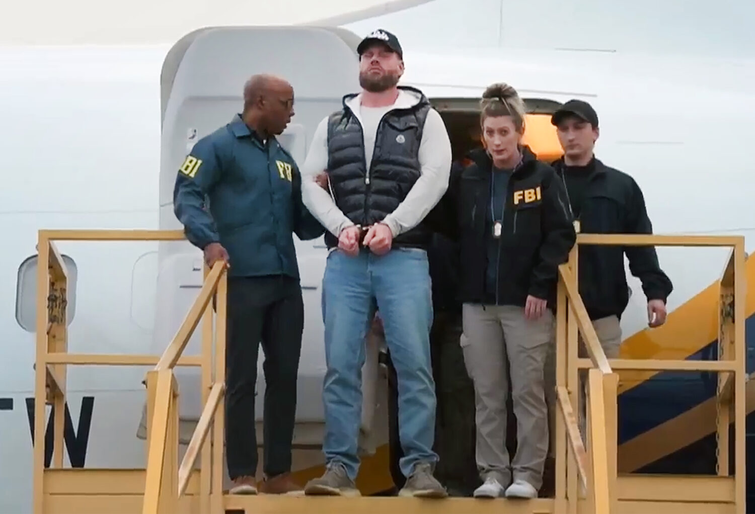 This still photo taken from video and provided by the FBI shows Ryan Wedding a former Canadian Olym...