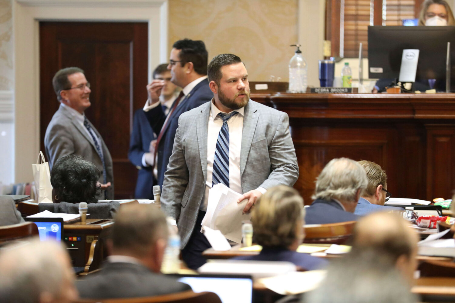 FILE - South Carolina Rep. RJ May, R-West Columbia, walks down the aisle of the House on Tuesday, M...