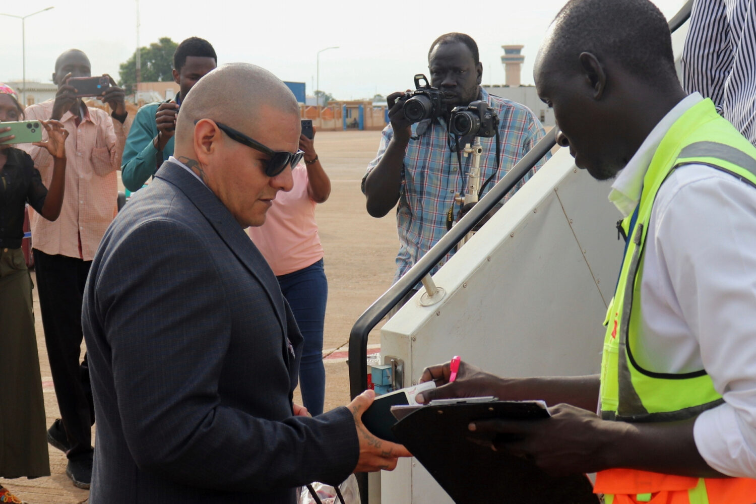 FILE - Jesus Munoz Gutierrez, a Mexican migrant deported months ago to South Sudan by the United St...