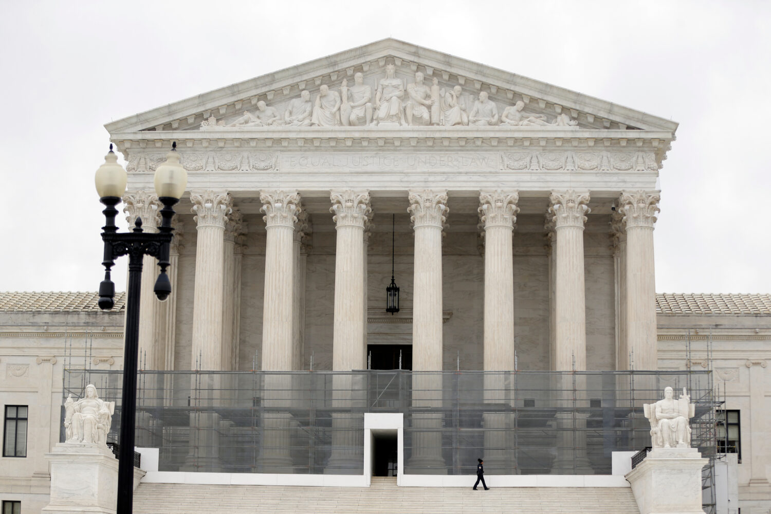 The U.S. Supreme Court is seen, Wednesday, Jan. 14, 2026, in Washington. (AP Photo/Rahmat Gul)Credi...