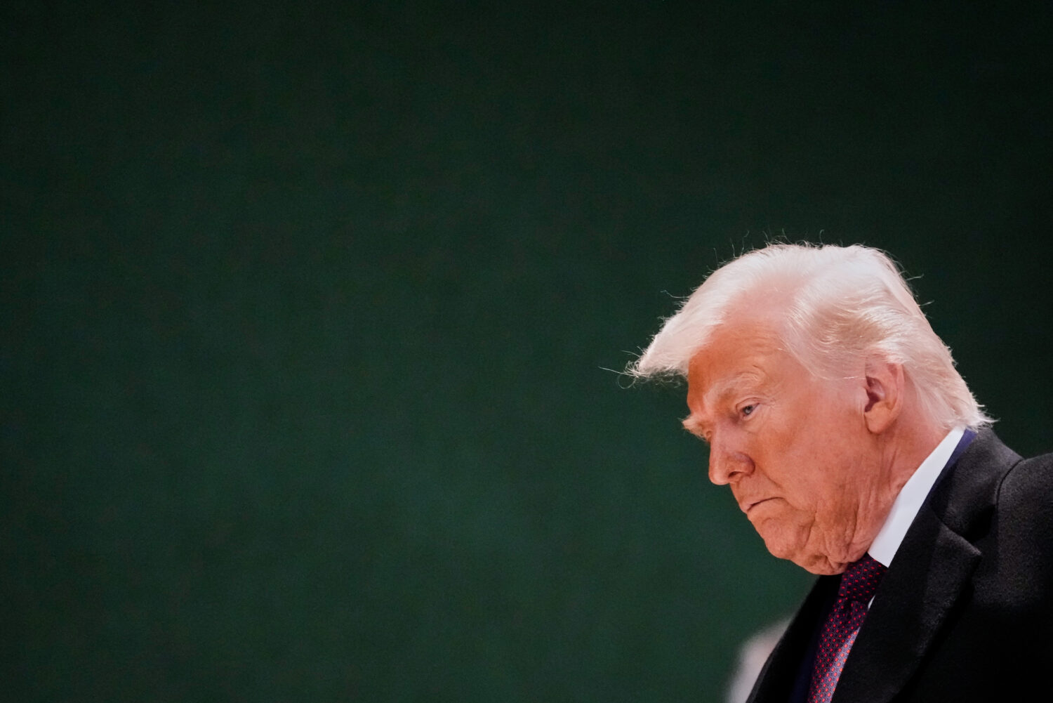 US President Donald Trump attends the Annual Meeting of the World Economic Forum in Davos, Switzerl...