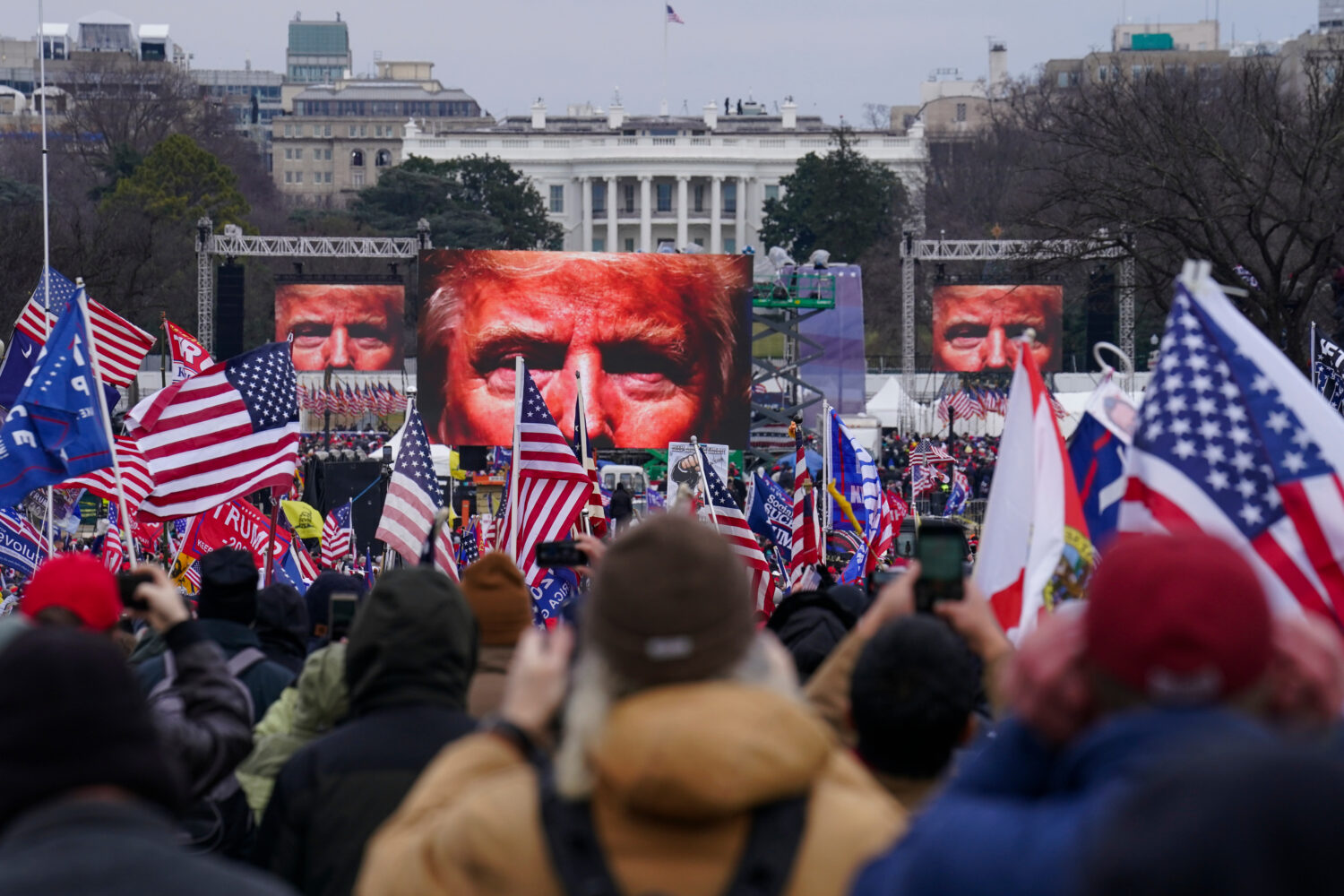 FILE - Supporters of President Donald Trump participate in a rally Jan. 6, 2021, in Washington. (AP...