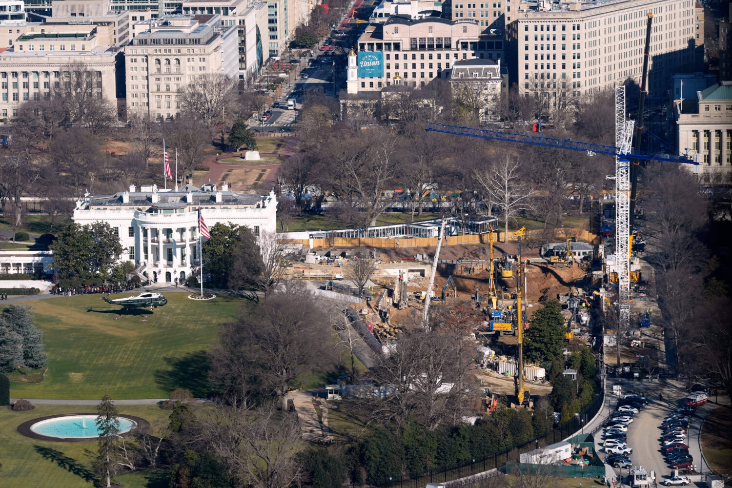 FILE - Marine One, with President Donald Trump aboard, lifts off the South Lawn, Tuesday, Jan. 13, ...