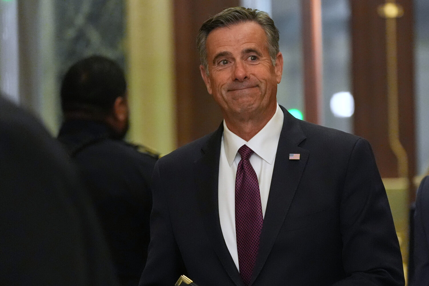 CIA Director John Ratcliffe arrives at the U.S. Capitol Monday, Jan. 5, 2026, in Washington, to bri...