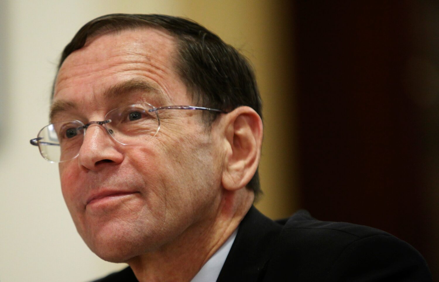 FILE - Bruce Fein testifies on Capitol Hill in Washington, April 1, 2009. (AP Photo/Manuel Balce Ce...