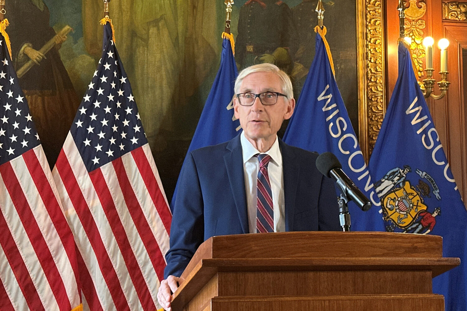 Wisconsin's Democratic Gov. Tony Evers discusses his call on the Republican-controlled Legislature ...