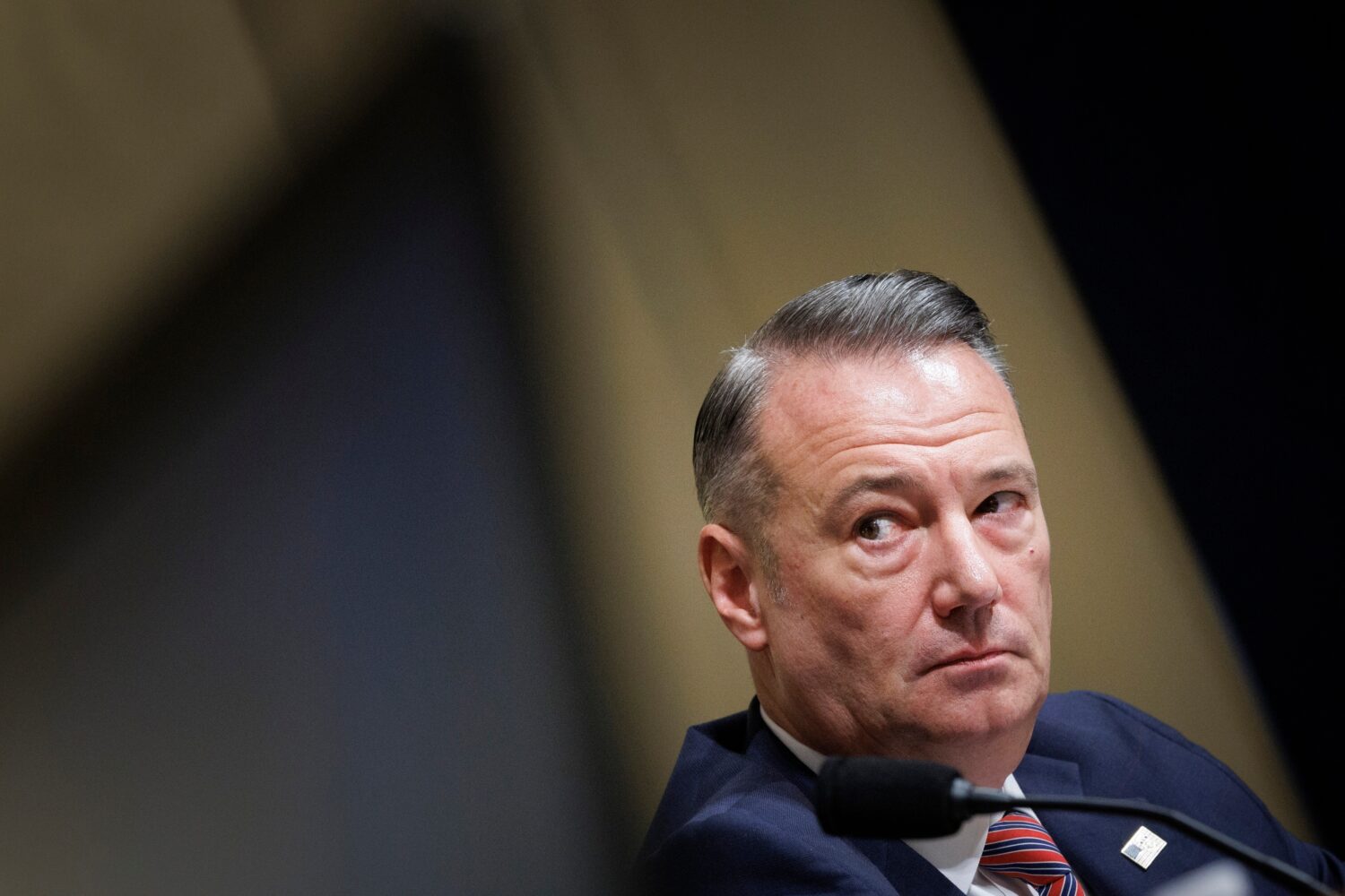Todd Lyons, acting director of the U.S. Immigration and Customs Enforcement (ICE) testifies during ...