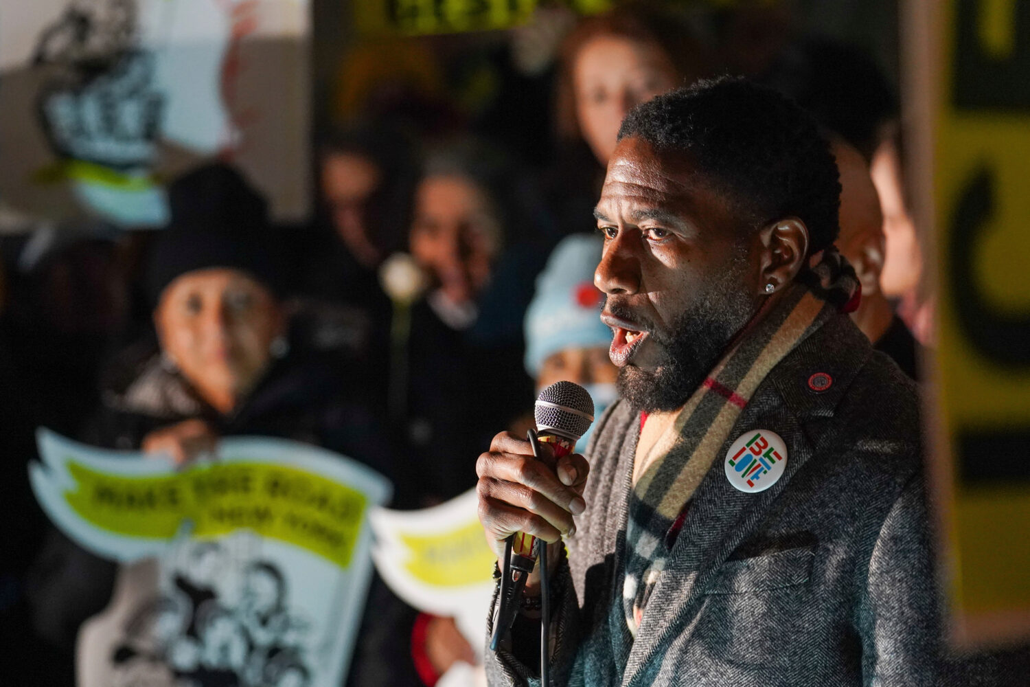 FILE - New York City Public Advocate Jumaane Williams delivers remarks during a protest in response...