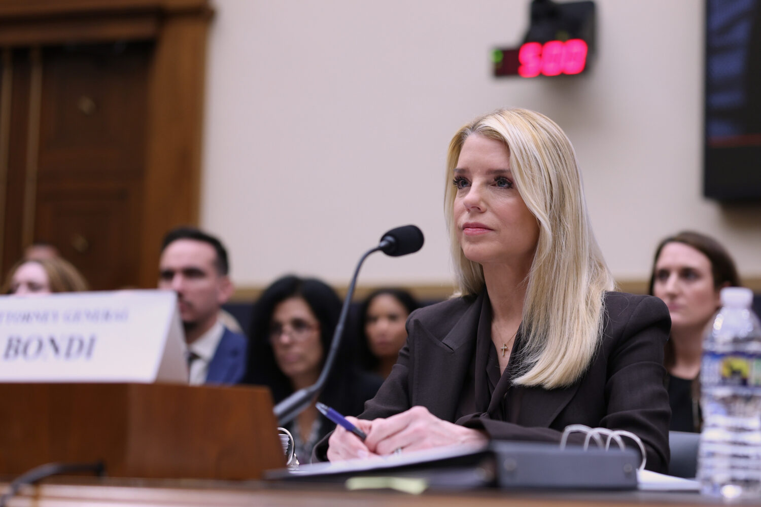 Attorney General Pam Bondi testifies before a House Judiciary Committee oversight hearing on Capito...