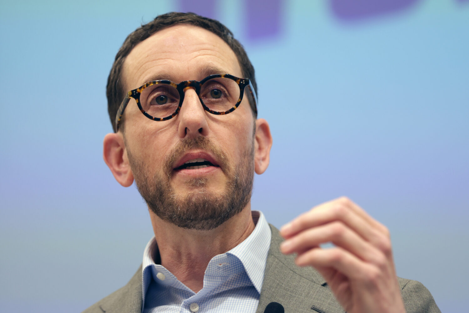 FILE State Sen. Scott Wiener speaks during the San Francisco Congressional District 11 candidate fo...