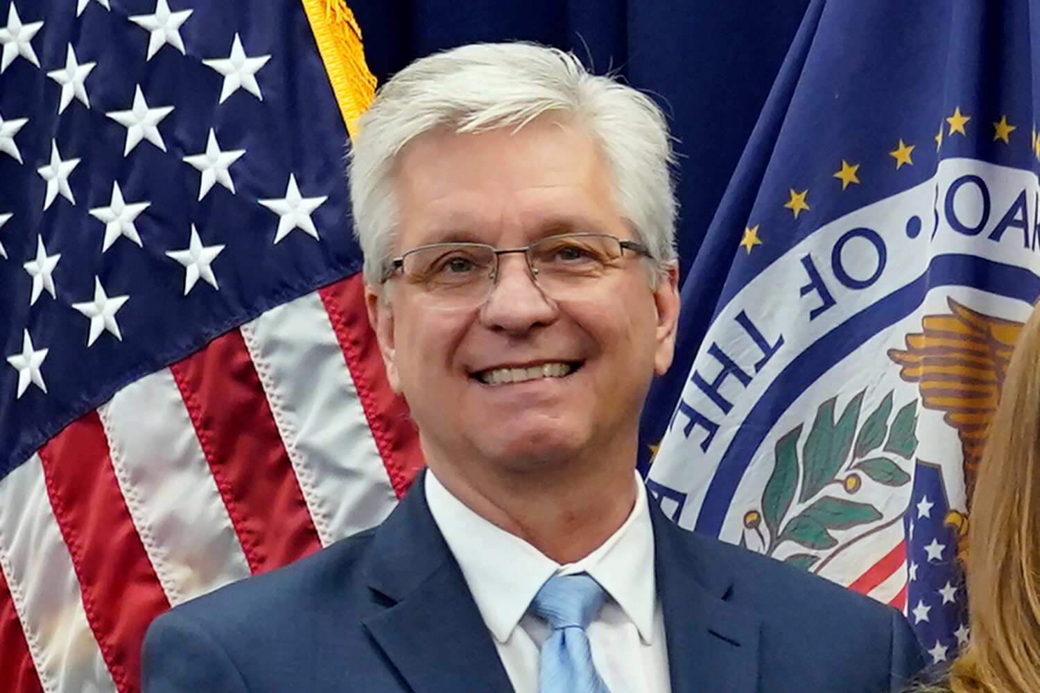 FILE - Federal Reserve Board of Governors member Christopher Waller poses for a photo on May 23, 20...
