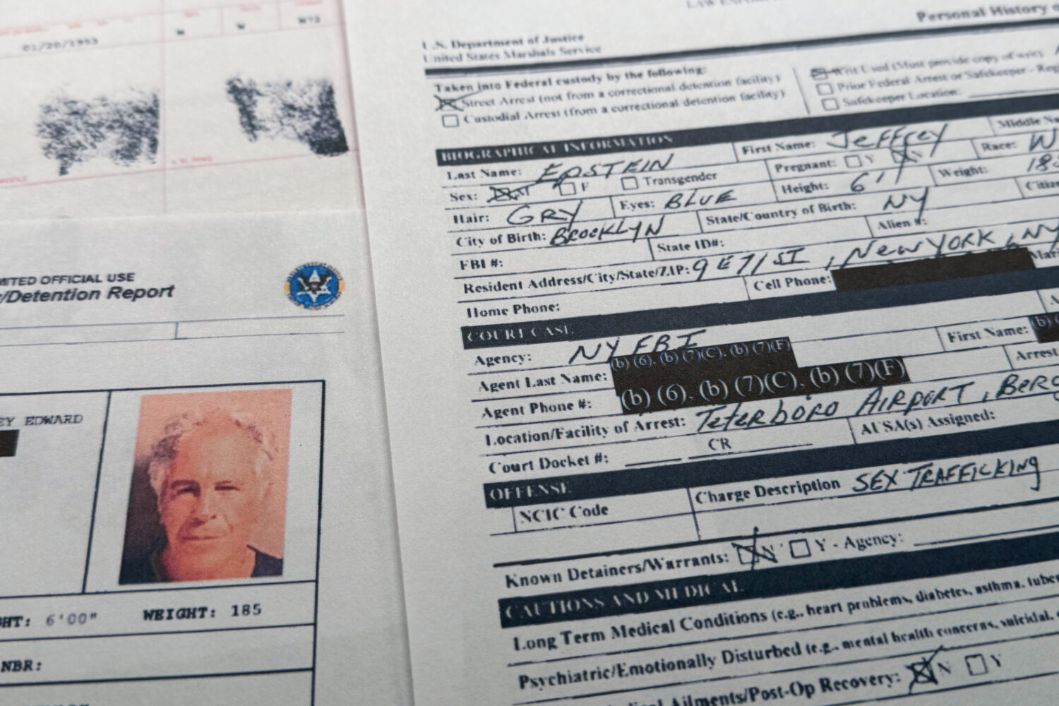 A document that was included in the U.S. Department of Justice release of the Jeffrey Epstein files...