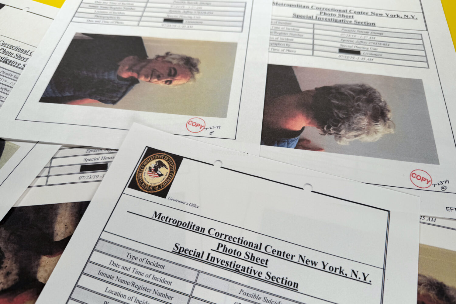 A document that was included in the U.S. Department of Justice release of the Jeffrey Epstein files...