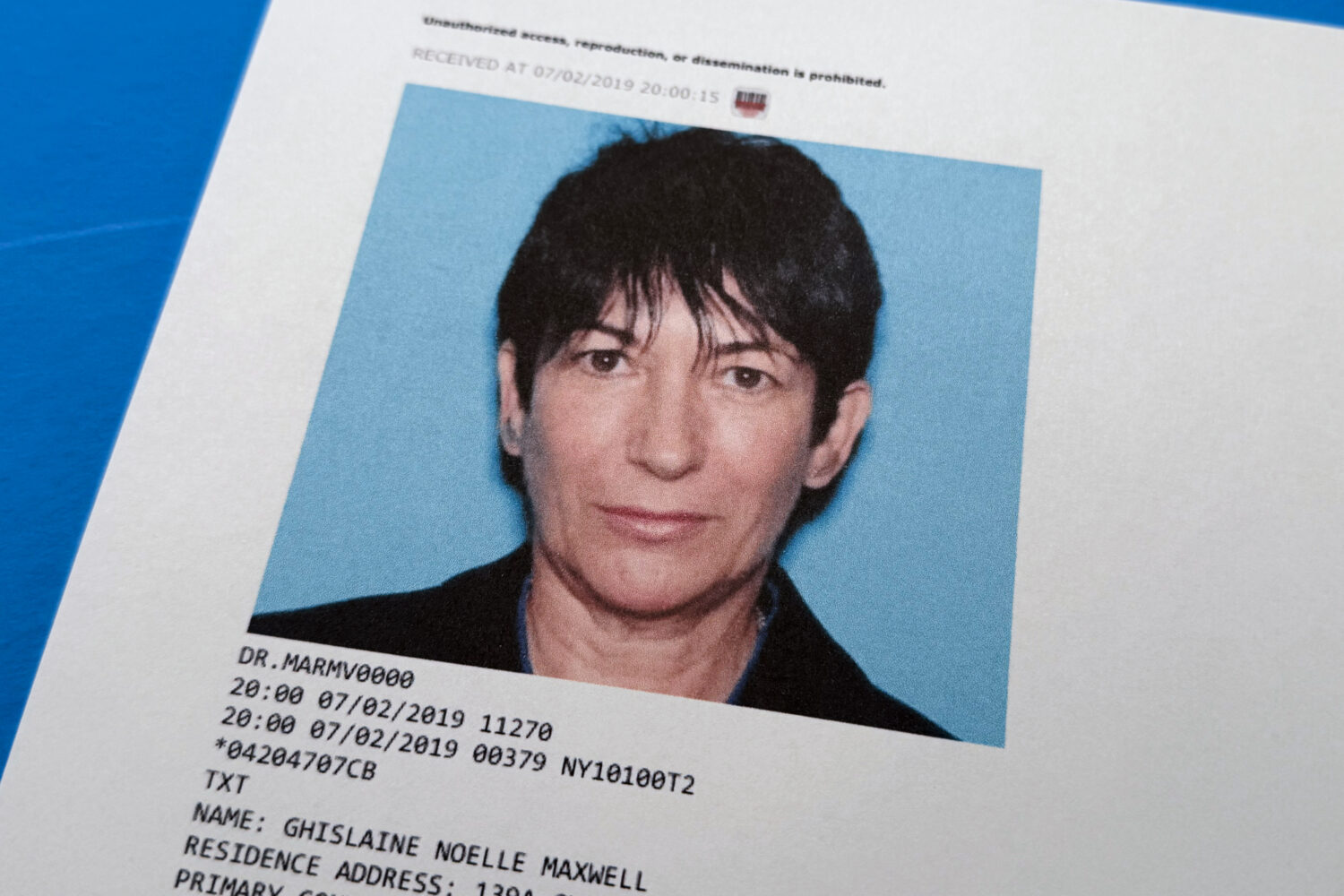 A document that was included in the U.S. Department of Justice release of the Jeffrey Epstein files...