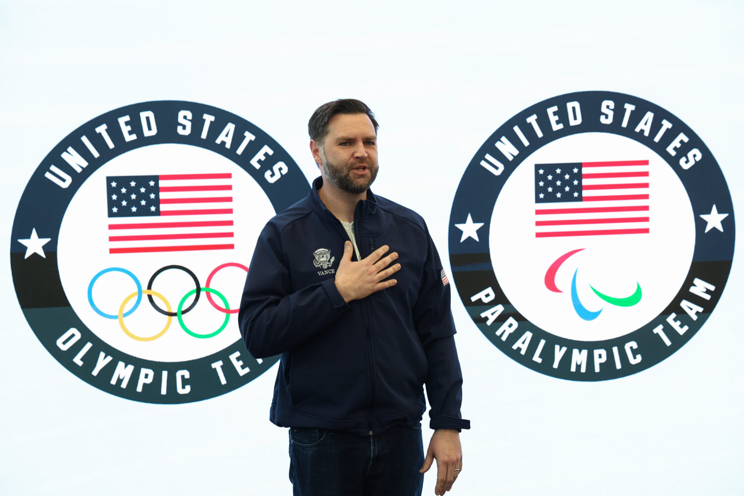 Vice President JD Vance speaks at the Team USA Welcome Experience, ahead of the Milano Cortina 2026...