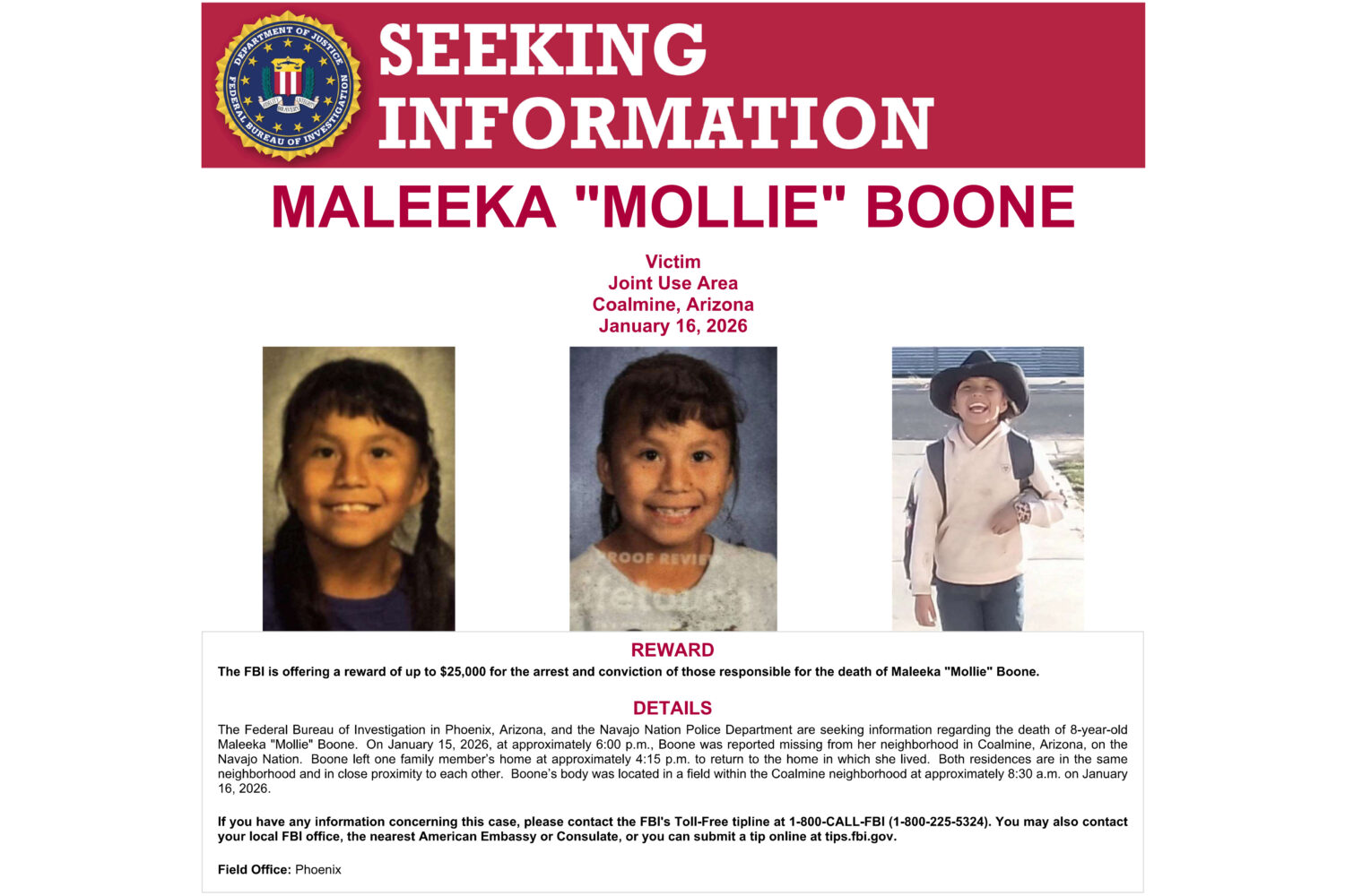 This image shows part of a "Seeking Information" notice released by the Federal Bureau of Investiga...