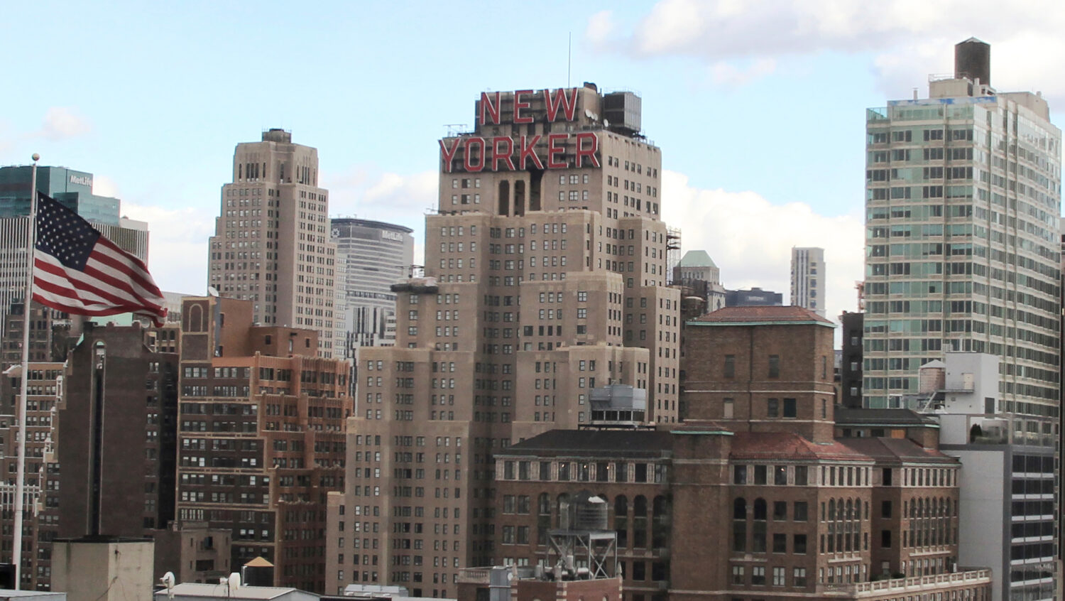 FILE - The New Yorker Hotel, center, is seen in New York, Nov. 8, 2013. A man who succeeded in usin...