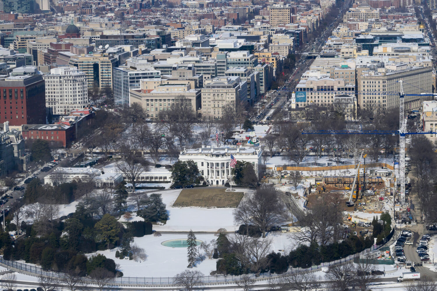 FILE - The White House is seen from the Washington Monument Feb. 4, 2026,, in Washington. (AP Photo...