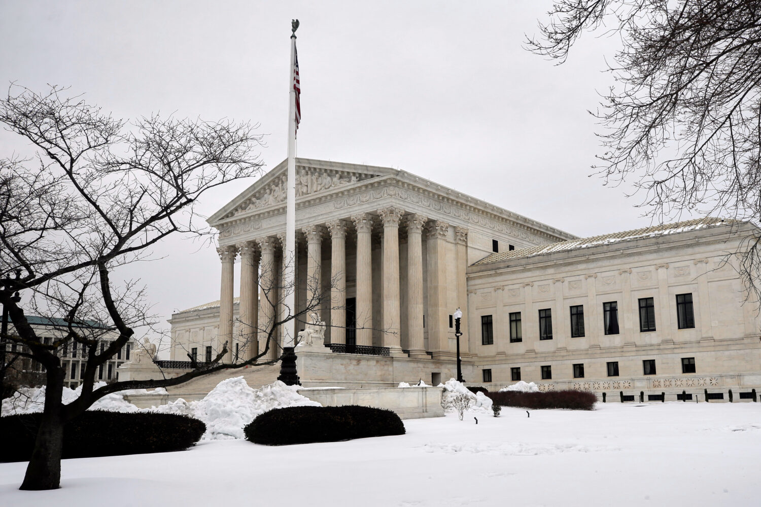 The Supreme Court is photographed, Friday, Feb. 6, 2026, in Washington. (AP Photo/Rahmat Gul)Credit...