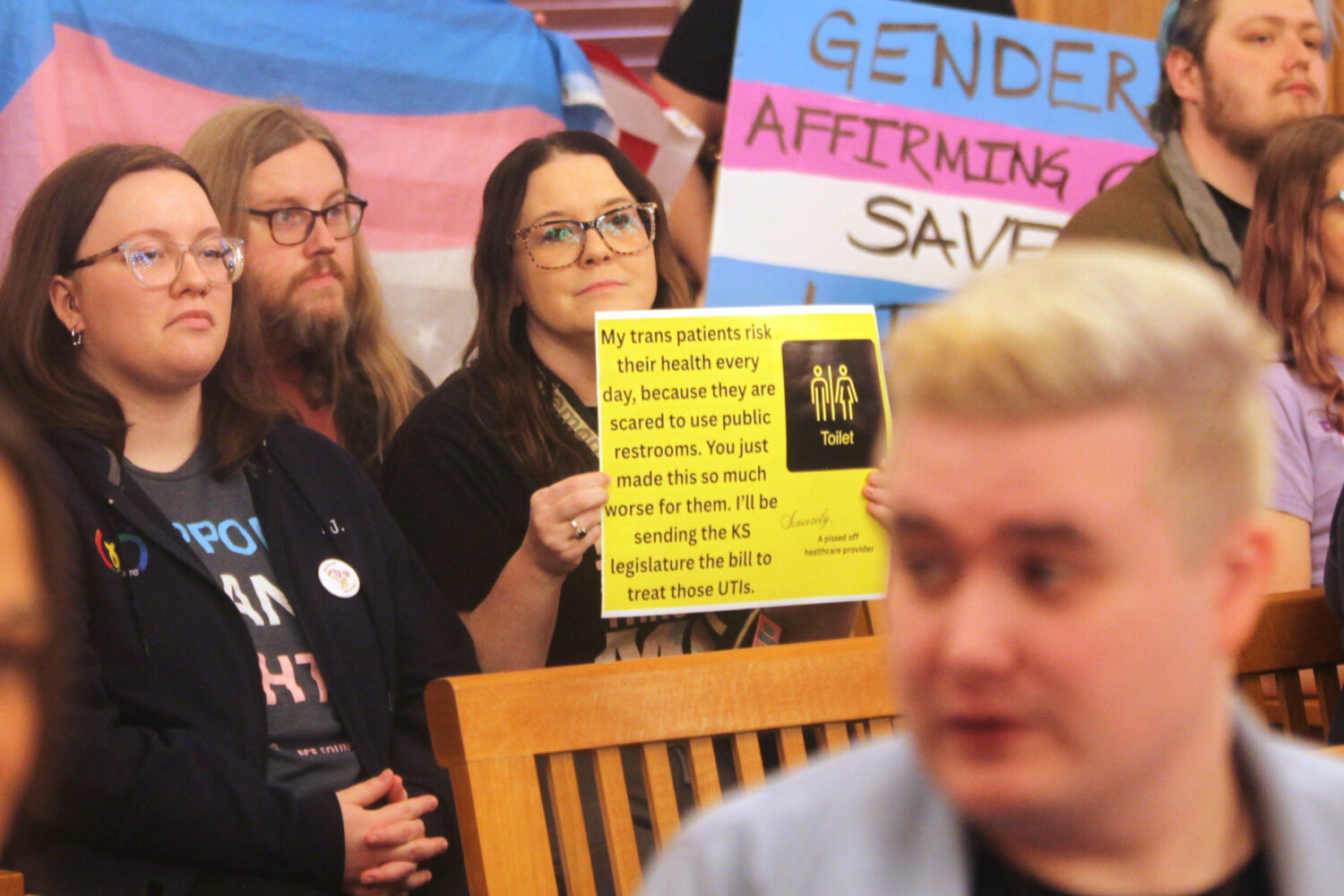 Amanda Mogoi, an advance practice registered nurse who provides care for transgender patients in Wi...