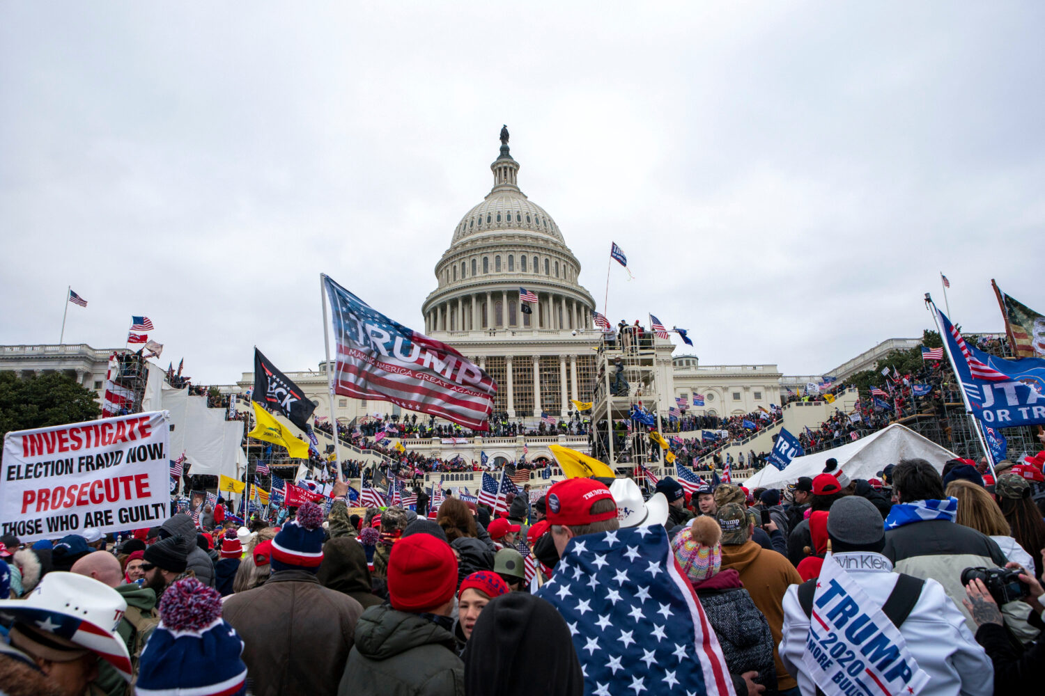 FILE - Rioters loyal to President Donald Trump rally at the U.S. Capitol in Washington on Jan. 6, 2...