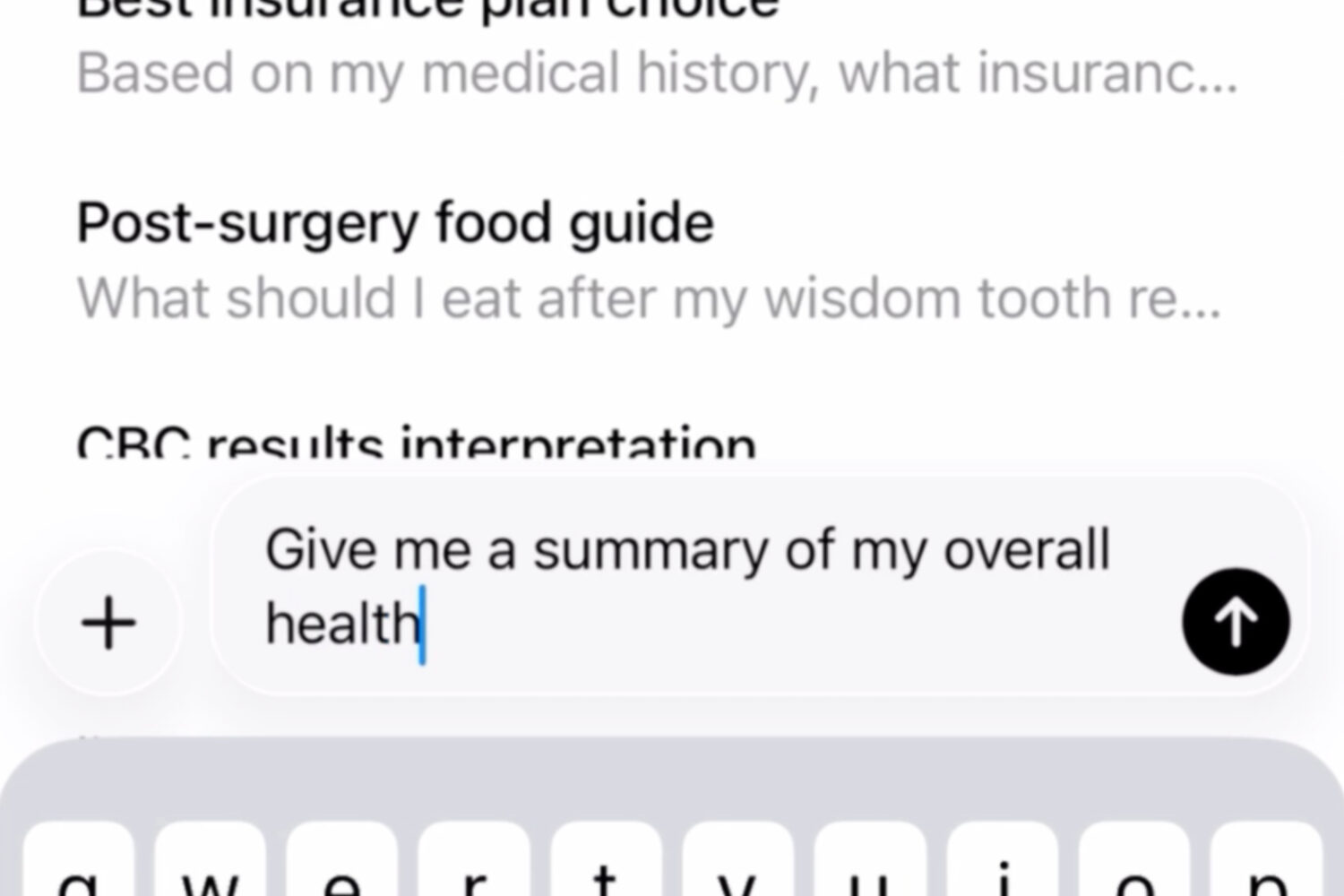 This image provided by OpenAI in February 2026 demonstrates a health chatbot on a phone app. (OpenA...