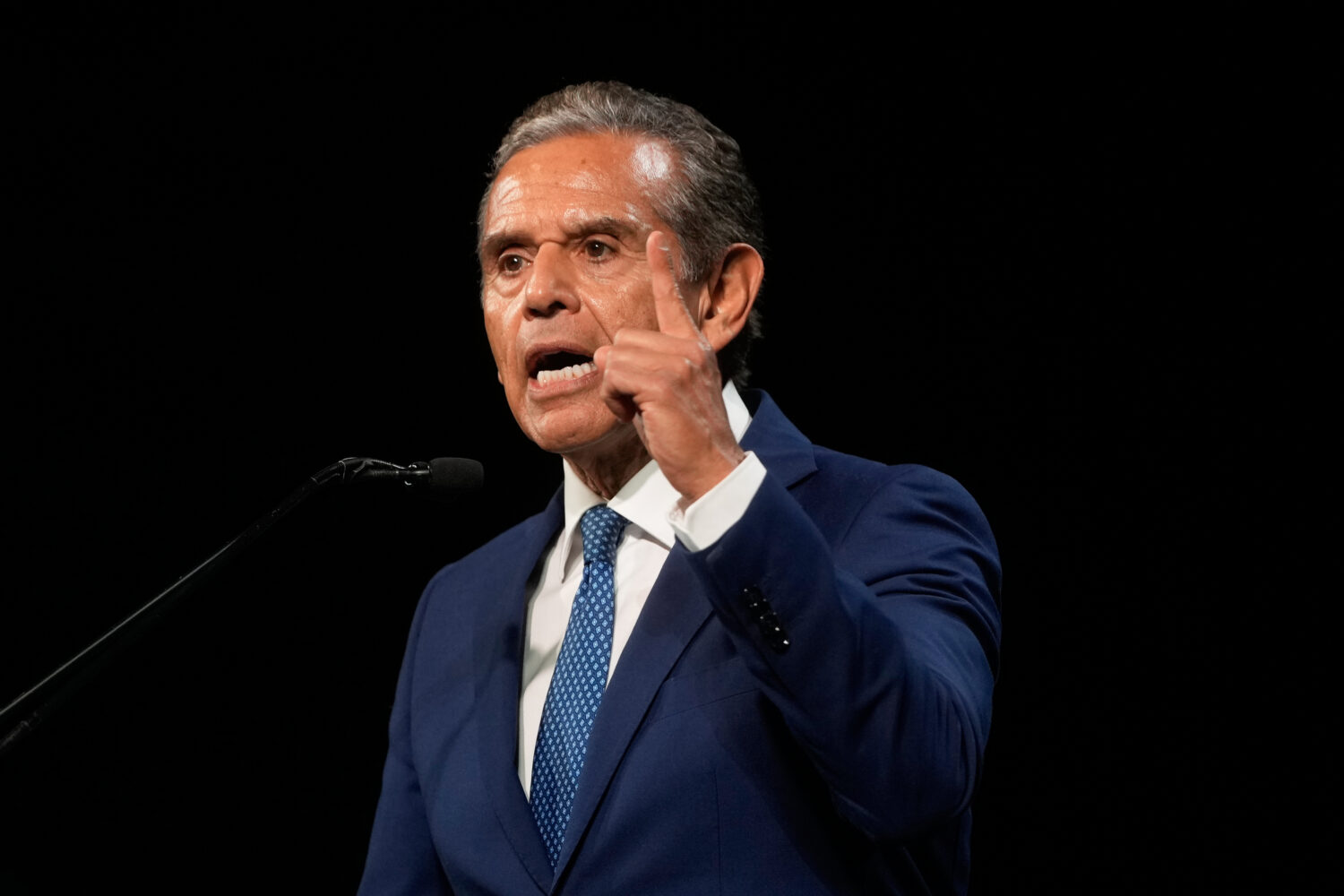 FILE - California gubernatorial candidate Antonio Villaraigosa speaks at the 2026 California Democr...