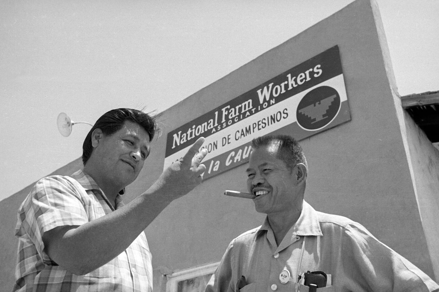 FILE - United Farm Workers leader Cesar Chavez, left, who led the fight as head of the AFL-CIO unio...