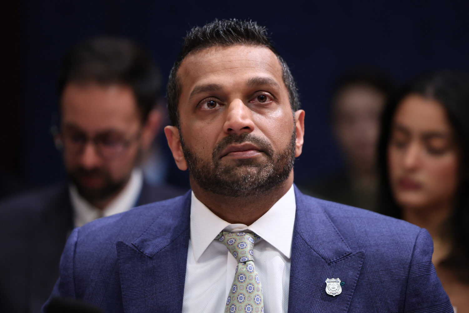 FBI Director Kash Patel, listens during a House Permanent Select Committee on Intelligence hearing ...
