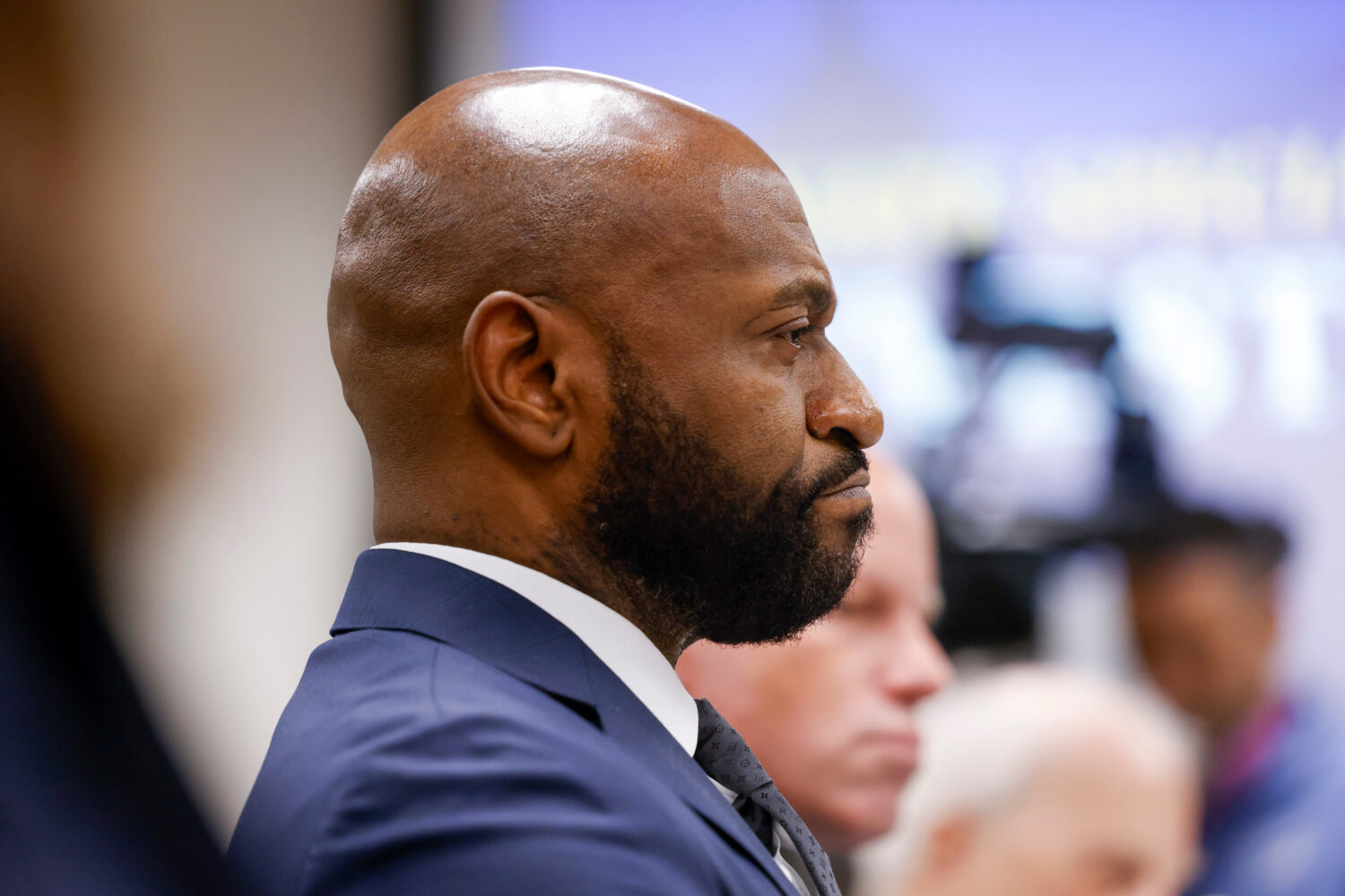 Former Fulton County special prosecutor Nathan Wade testifies at a Senate Special Committee on Inve...