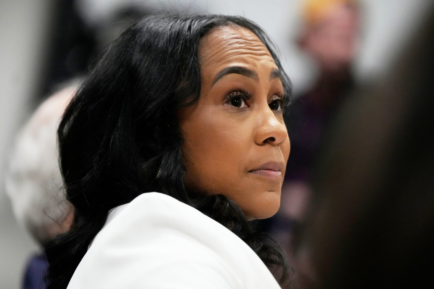 FILE - Fulton County District Attorney Fani Willis is seen at the Georgia State Capitol on Dec. 17,...