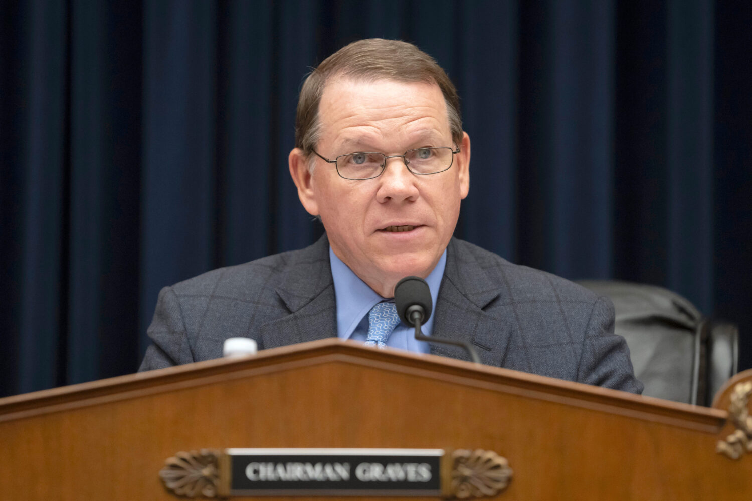 FILE - Rep. Sam Graves, R-Mo., speaks during a hearing of the House Committee on Transportation and...