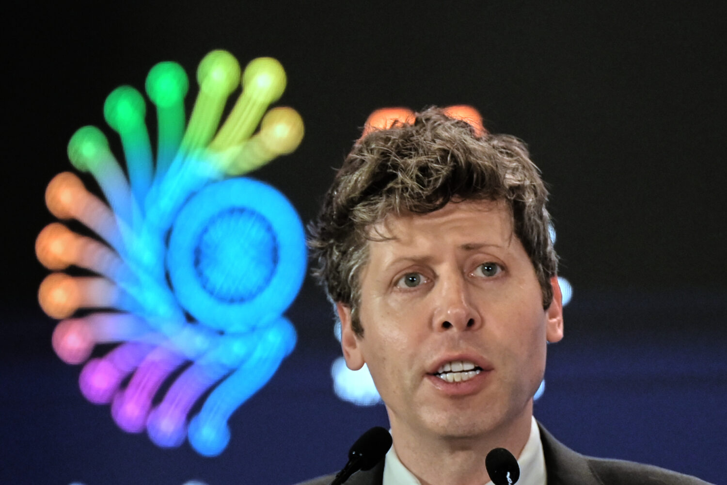 OpenAI’s CEO Sam Altman speaks at the AI Summit in New Delhi, India, Thursday, Feb. 19, 2026. (AP...