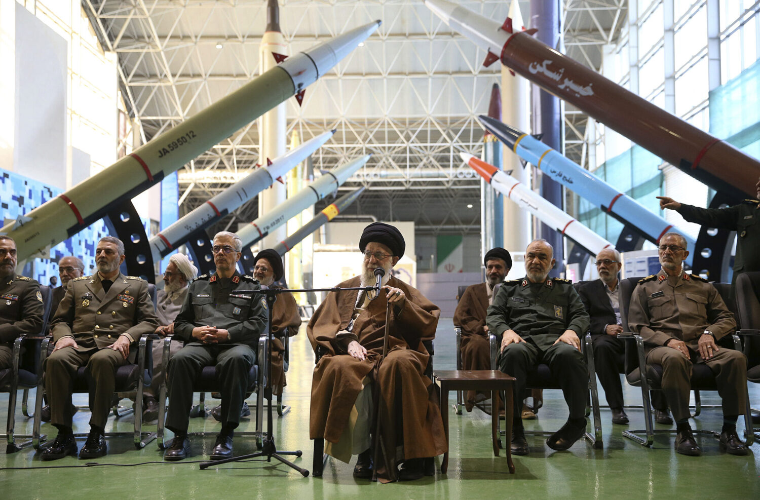 FILE - In this photo released by an official website of the office of the Iranian supreme leader, S...