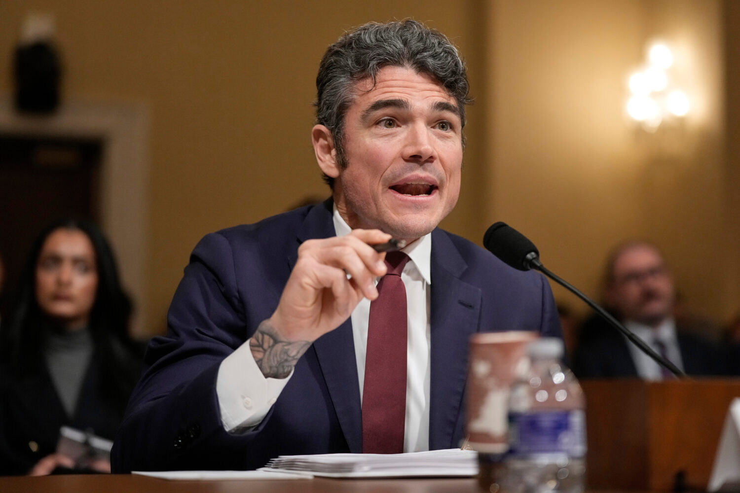 FILE - Joseph Kent, director of the National Counterterrorism Center, speaks during the House Commi...