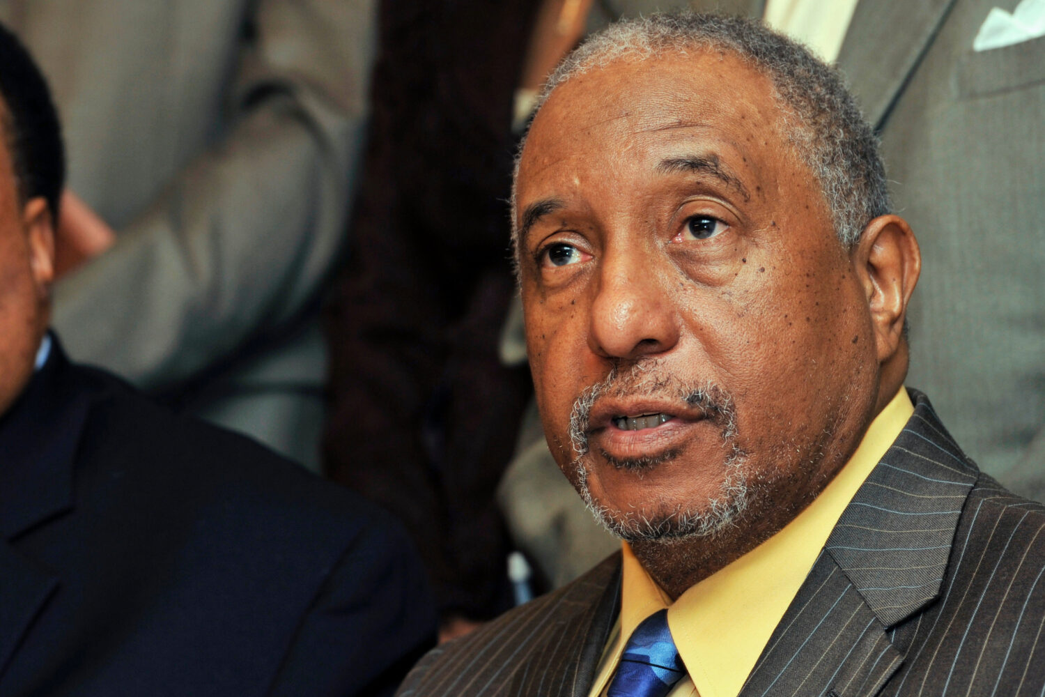 FILE - Southern Christian Leadership Conference spokesman Bernard LaFayette speaks to reporters aft...